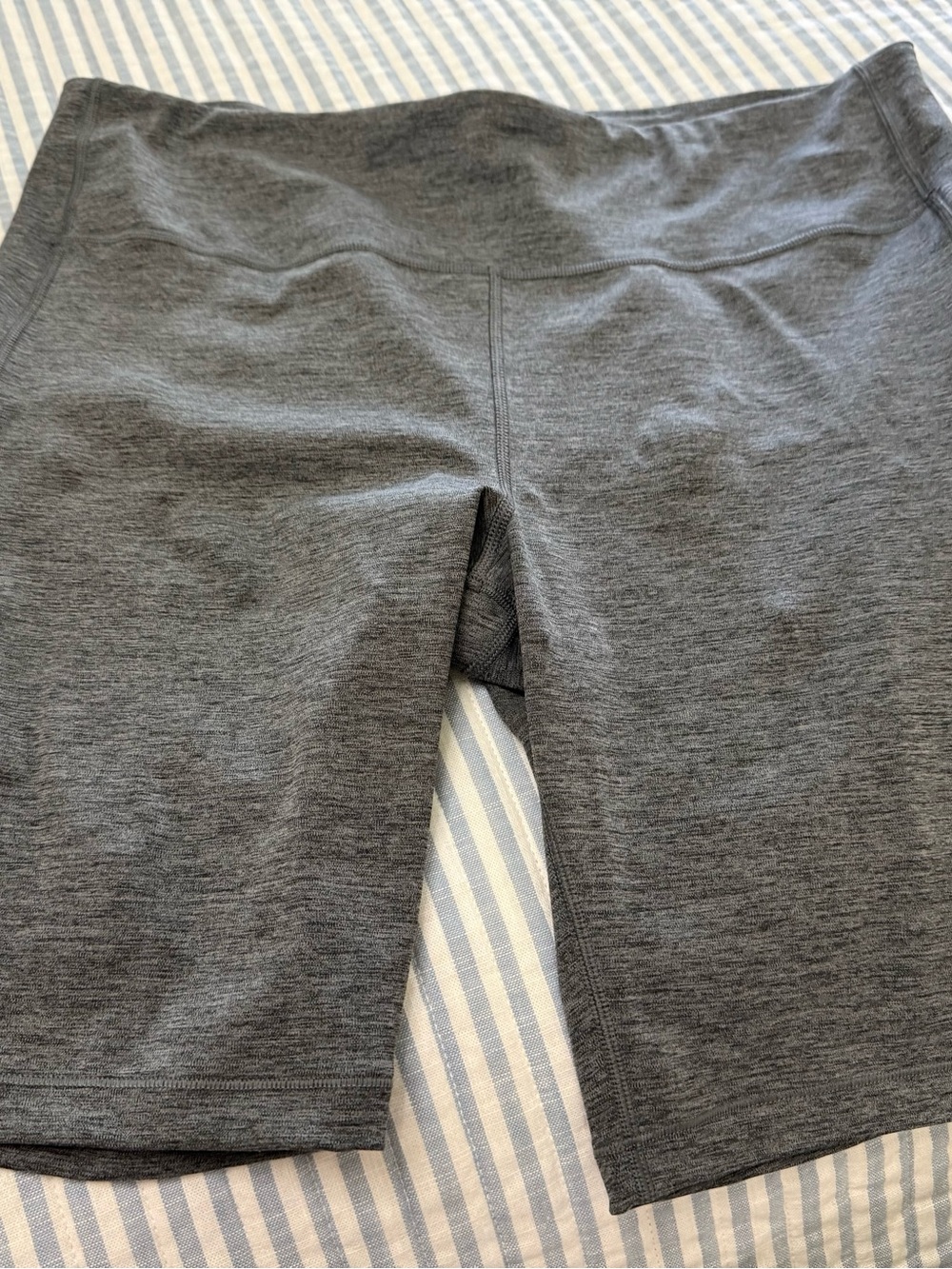 Athleta High-Rise Gray Athletic Bike Shorts